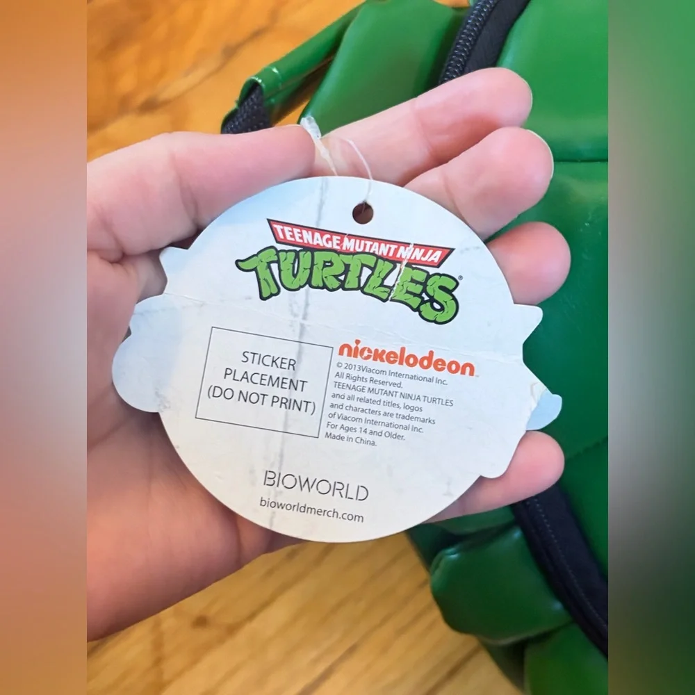 NWT 2013 Viacom Nickelodeon Teenage Mutant Ninja Turtles Shell Lunchbox Bag